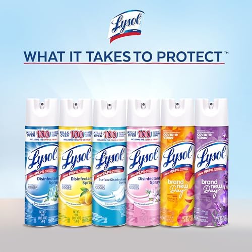 Lysol Disinfectant Spray with Lavender Scent 19 Oz Pack of 2