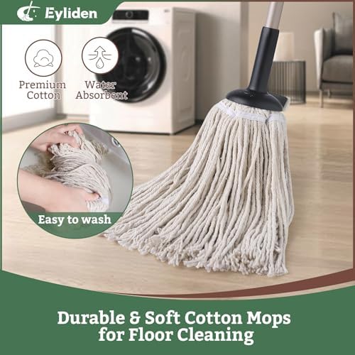 Eyliden Classic Mop with Reusable Cotton Head