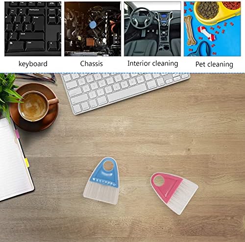 Mini Broom and Dustpan Set 2 Pack for Desktop Cleaning