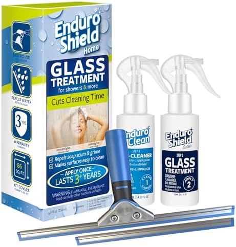 EnduroShield Glass Treatment Kit with Professional Squeegee