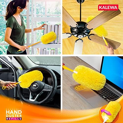 KALEWA Microfiber Swiffer Duster Refills 2 Pack Heavy Duty