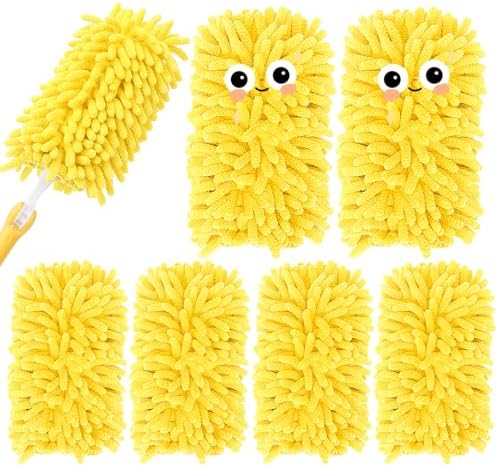 KEEPOW 6 Pack Reusable Duster Refills for Swiffer