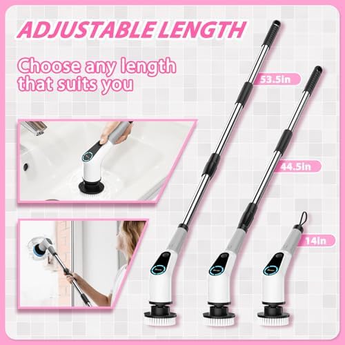 Dovety Electric Spin Scrubber with 8 Brush Heads and 2 Speed Settings