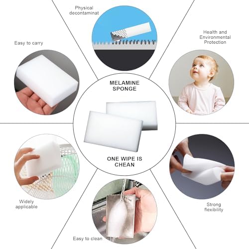 SmilePowo 50 Pack Magic Cleaning Sponges 1