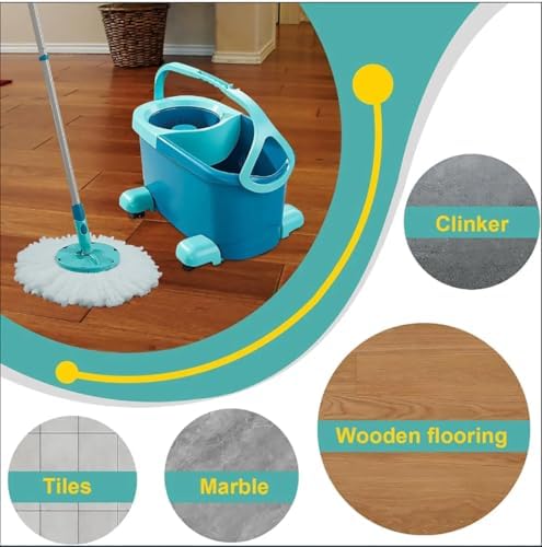 4 Pack Microfiber Spin Mop Heads for Leifheit Clean Twist