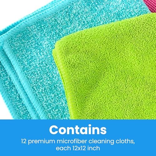 MIRACLEAN Microfiber Cleaning Cloth 12-Pack