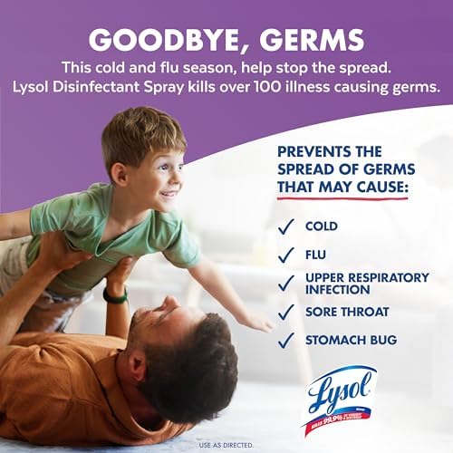 Lysol Disinfectant Spray with Lavender Scent 19 Oz Pack of 2