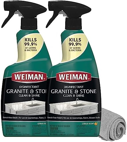 Weiman Disinfectant Granite Daily Clean Shine 2 Pack 1