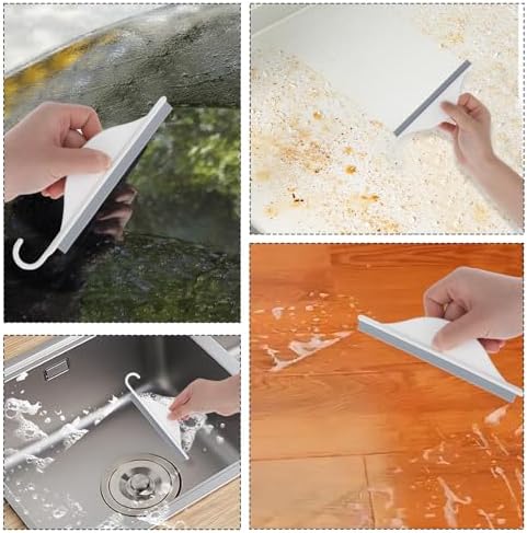 Shower Glass Cleaner Squeegee with Hanging Hook
