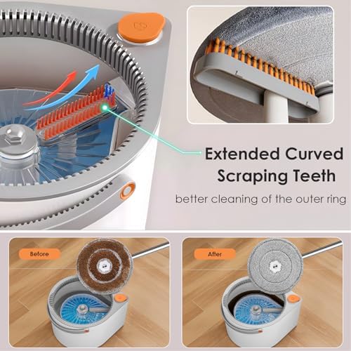 MOPALL Spin Mop and Bucket with Wringer Set
