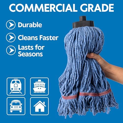 Matthew Heavy Duty Industrial Mops with Screw-on Handle