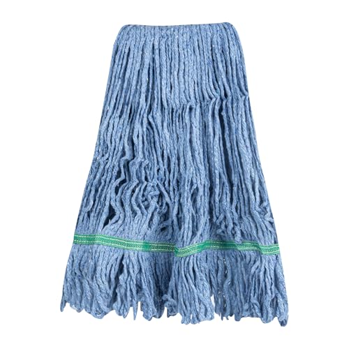 Restaurantware Mop Head Refill 16 Oz Cotton Blend Blue Looped End Machine Washable