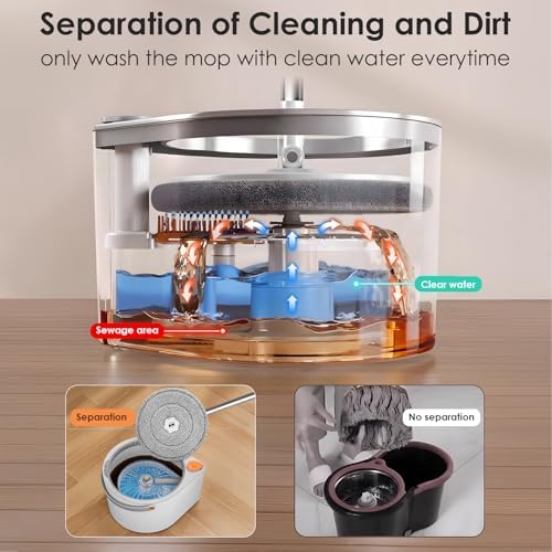 MOPALL Spin Mop and Bucket with Wringer Set