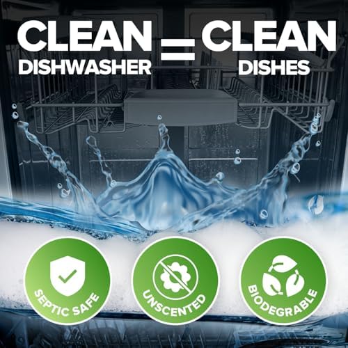 Renuv Heavy Duty Dishwasher Cleaner Tablets 12 Tabs - 1 Yr Supply