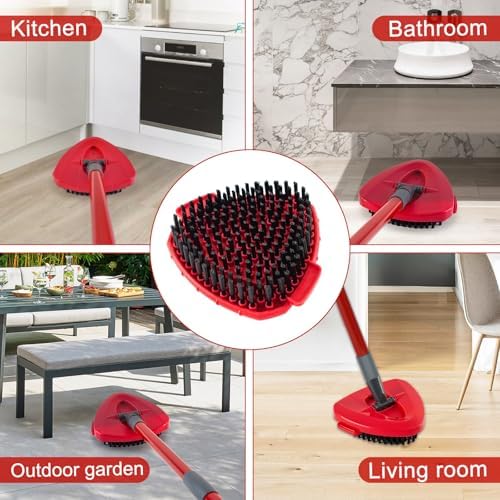 Blaithom Upgraded Spin Mop Scrub Brush Head