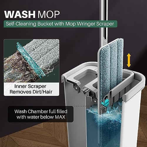 JOYMOOP Mop and Bucket Set with Wringer 1