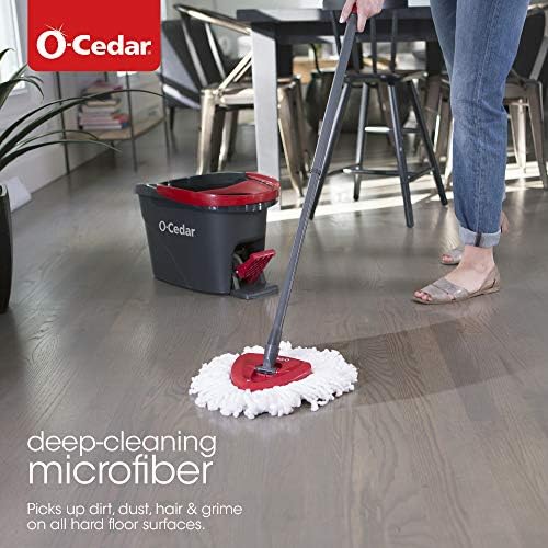 O-Cedar EasyWring Microfiber Spin Mop with Bucket 1