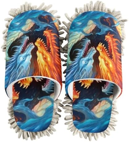 FLildon Microfiber Mop Slippers for Men Women Size M