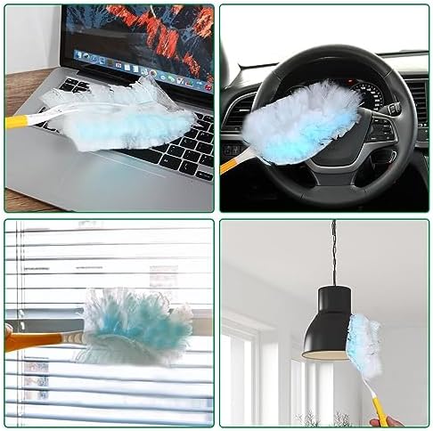 Frescares Duster Refills - Static Dust Removal Brush Heads 18PCS Blue