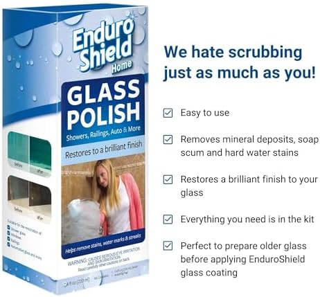 EnduroShield Shower Door Glass Polish - 74 fl oz 1