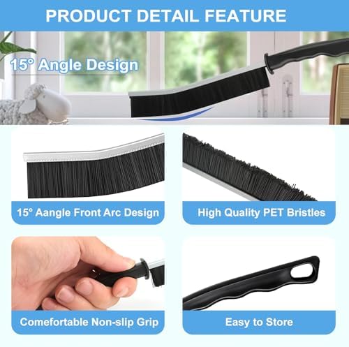 10Pcs Crevice Brush Set with Scraper for Kitchen and Bathroom