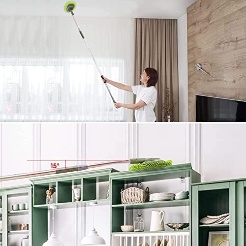 SLIIMU Wall Cleaner with 66 Long Handle and 15 Elbow Extension 1