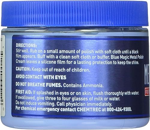 Blue Magic 400 Metal Polish Cream 7 oz