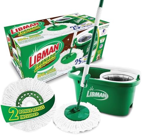 Libman Tornado Spin Mop System with 2 Refill Heads