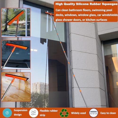 Tonmp 20 Ft High Reach Duster Kit with Spliceable Pole