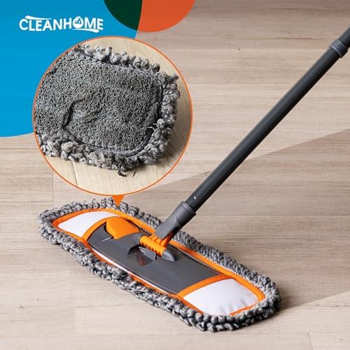 Cleanhome 3-Pad Dust Mop with 55 Extendable Handle