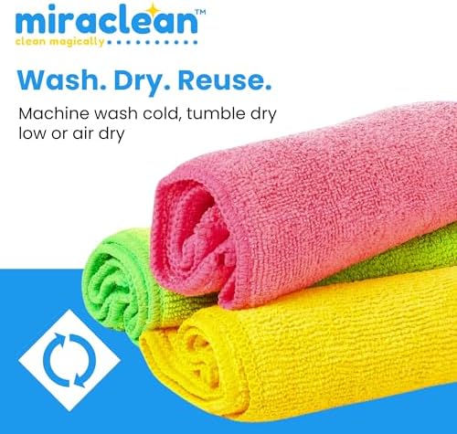 MIRACLEAN Microfiber Cleaning Cloth 12-Pack