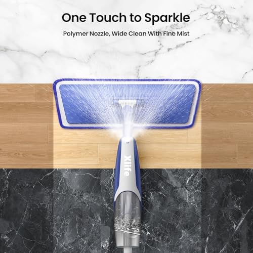 Xlife Spray Mop with 15 oz Refill and 2 Microfiber Pads