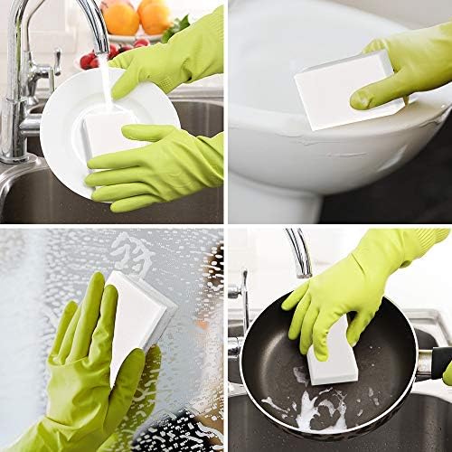 100 Pack Magic Sponge Eraser Thick and Durable Melamine Cleaning Sponges