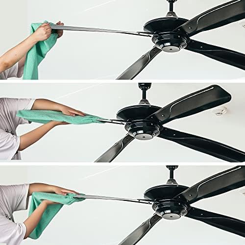 Hosrnovo Fan Duster for Ceiling Fans Washable Microfiber Cleaner