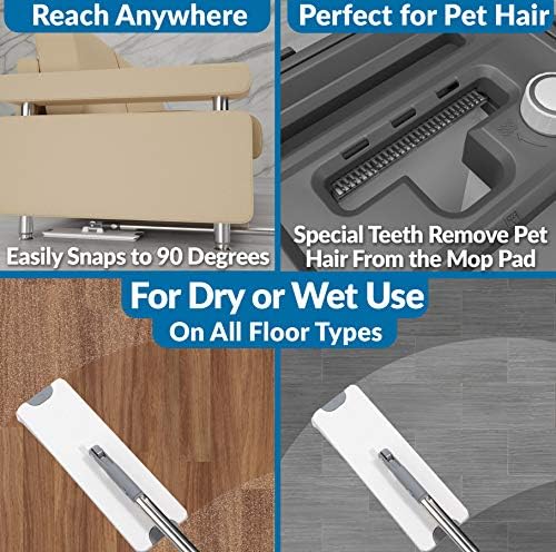 X3 Mop with 3-Chamber Design and Reusable Pads
