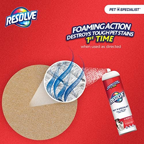 Resolve Pet Specialist Heavy Traffic Foam Carpet Cleaner 2 Pack