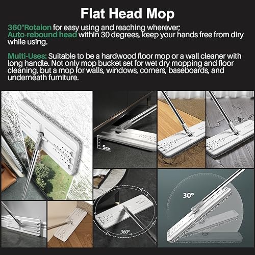 JOYMOOP Mop and Bucket with Wringer Set 1