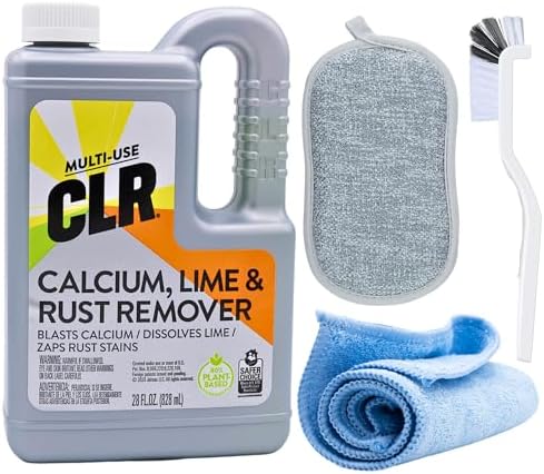 CLR Calcium Lime Rust Remover Kit with Microfiber Tools