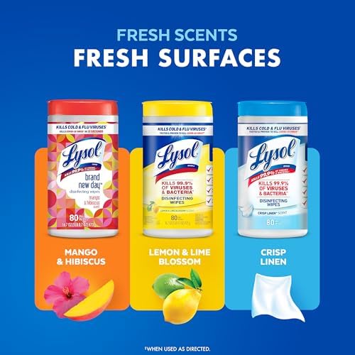 Lysol Disinfecting Wipes 4pk - 80 Count Multi-Surface Bundle