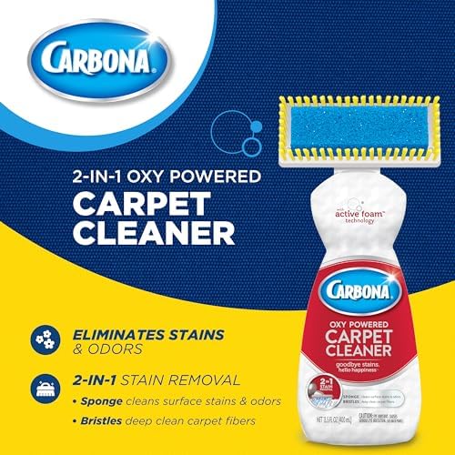 Carbona 2 in 1 Carpet Cleaner with Brush 135 Fl Oz
