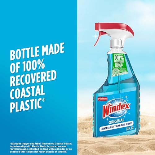 Windex Original Blue Glass Cleaner 23 Fl Oz Spray Bottle 1