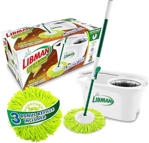 Libman Lightning Spin Mop System Plus 3 Refill Heads 1