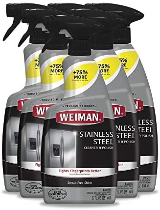 Weiman Stainless Steel Cleaner and Polish 22 oz 6 Pack