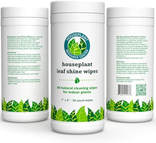 Houseplant Leaf Shine Cleaner Wipes - 30 Count