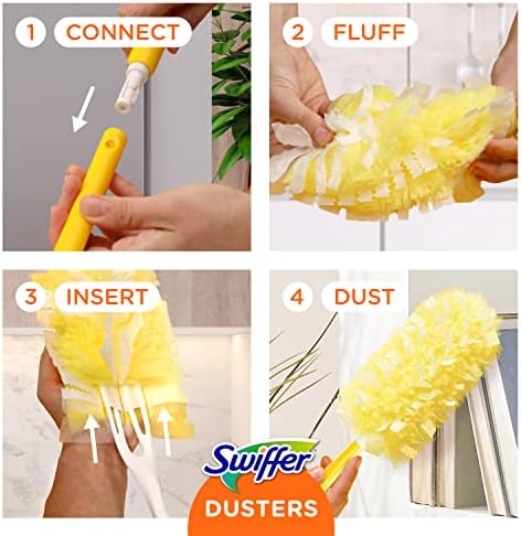 Swiffer Duster Heavy Duty Dusting Kit with 3ft Handle
