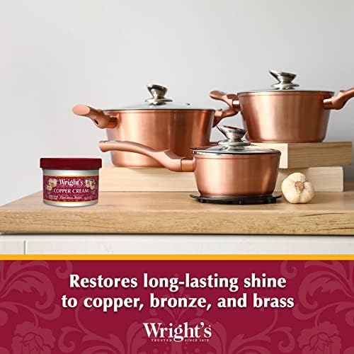 Wrights by Weiman Cream Copper and Brass Cleaner