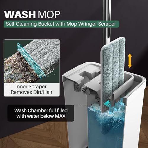 JOYMOOP Mop and Bucket with Wringer Set 1