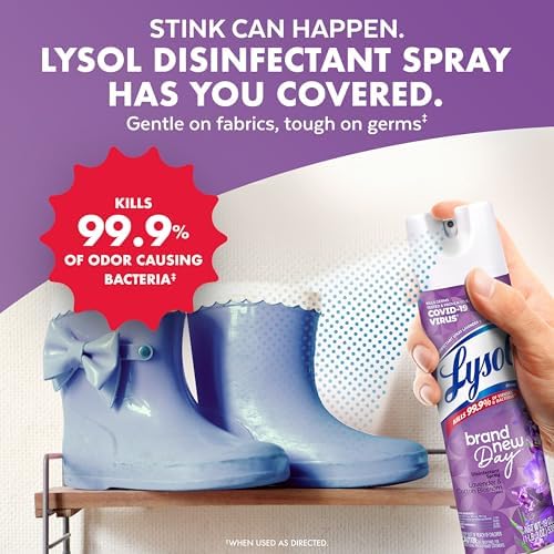 Lysol Disinfectant Spray with Lavender Scent 19 Oz Pack of 2