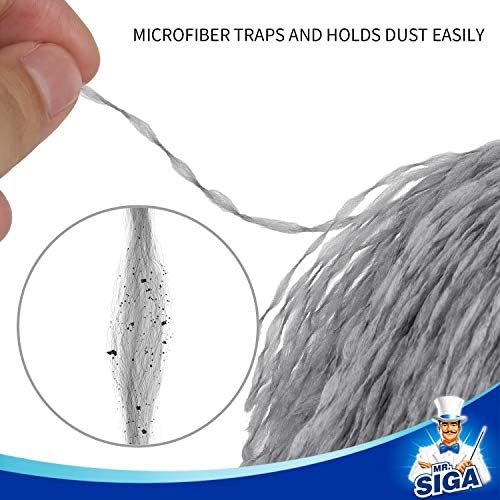 MRSIGA Microfiber Delicate Duster with Non Slip Handle