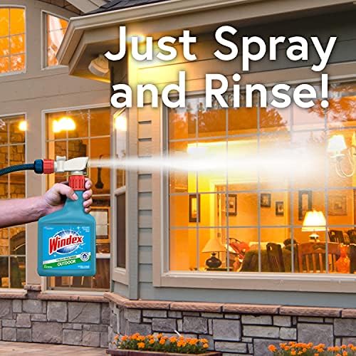 Windex Outdoor Glass Cleaner 32 Fl Oz Pack of 2
